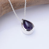 P1358 - 925 silver  teardrop AM pendant
