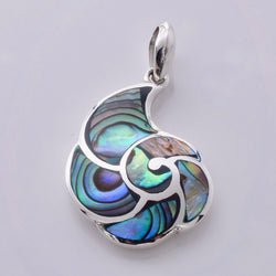 P1155 - 925 silver amonite pendant