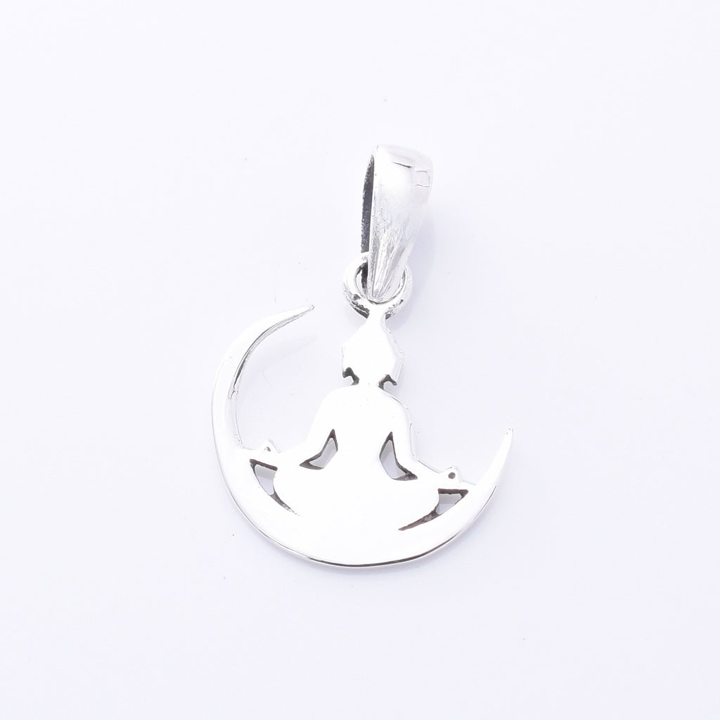 P1306 - 925 silver buddha silhouette pendant