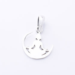 P1306 - 925 silver buddha silhouette pendant