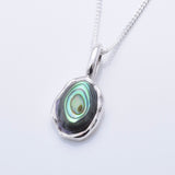 P1252- 925 silver abalone irregular pendant