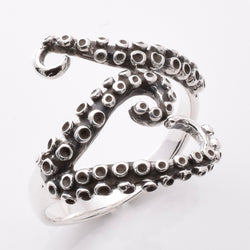 R350 - 925 silver octopus tentacle ring