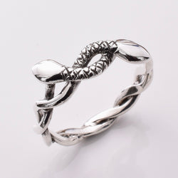 R335 - 925 silver twisted snake ring