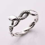 R335 - 925 silver twisted snake ring