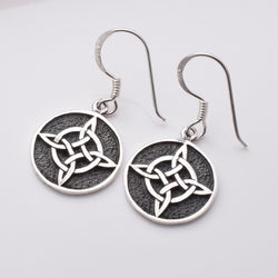 E826 - 925 silver witches knot earrings