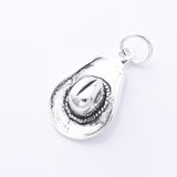 P1307 - 925 silver  cowboy hat pendant