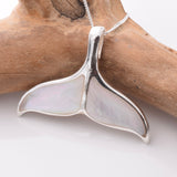 P1090 - 925 silver shell whale tail pendant