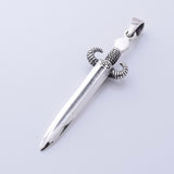 P1330 - 925 silver sword with horns pendant