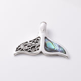 P981 - 925 silver and abalone whaletail pendant