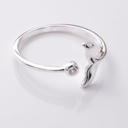 R255 - 925 silver whale tail ring
