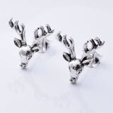 S988 - 925 silver reindeer stud earrings