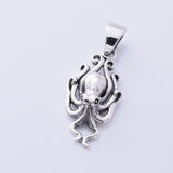 P1324 - 925 silver small octopus pendant