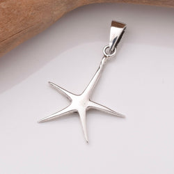 P1115 - 925 silver starfish pendant