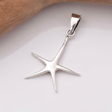 P1115 - 925 silver starfish pendant