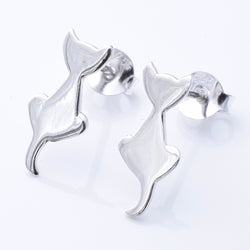 S983 - 925 silver cat stud earrings
