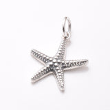 P1083 - 925 silver starfish pendant