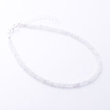 B083 - 925 silver moonstone 2mm faceted bracelet