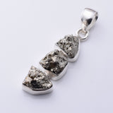 P1350 - 925 silver iron pyrites pendant