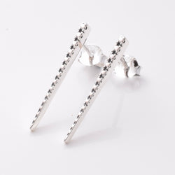 S897 - 925 silver bar stud earrings