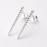 S897 - 925 silver bar stud earrings