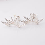 S959 - 925 silver sunburst stud earrings