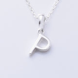 P1335 - P 925 silver initial pendant - P