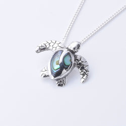 P1276 - 925 silver tiny turtle pendant