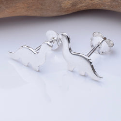 S985 - 925 silver dinosaur stud earrings