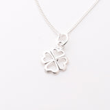 P1258 - 925 silver four leaf clover pendant