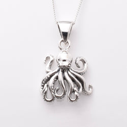 P1195 - 925 silver octopus pendant