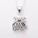 P1195 - 925 silver octopus pendant