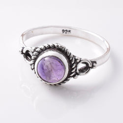 R277 925 silver and amethyst ring