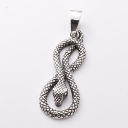 P1140 - 925 silver snake pendant