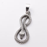 P1140 - 925 silver snake pendant