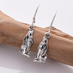 E524 - Moon gazing hare drop earrings