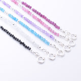 B077 - 925 silver spinel 2mm faceted bracelet