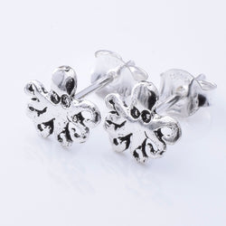 S986 - 925 silver octopus stud earrings