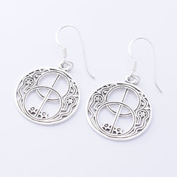 E923 - 925 silver chalice well earrings