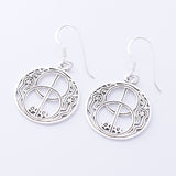 E923 - 925 silver chalice well earrings