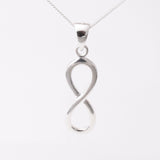 P1257 - 925 silver infinity pendant