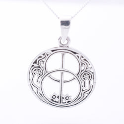 P1310 - 925 silver  chalice well pendant