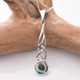 P1091 - 925 silver shell celtic pendant