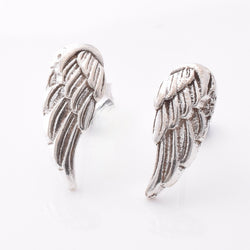 S944 - 925 silver angel wing stud earrings