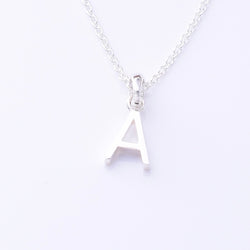 P1335 - A 925 silver initial pendant - A