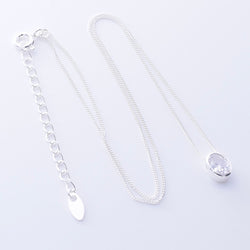 P1338 - 925 silver cubic zirconia necklace