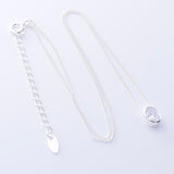 P1338 - 925 silver cubic zirconia necklace