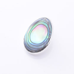 P1336 - 925 silver abalone oval pendant