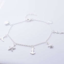 B068 - 925 silver sealife bracelet