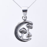 P1294 - 925 silver toadstool pendant