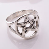 R337 - 925 silver pentagram ring